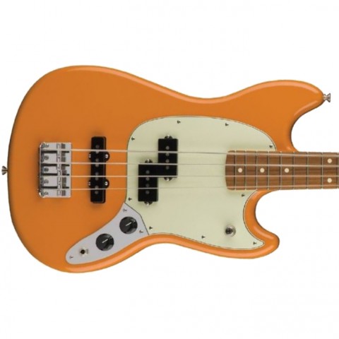 Fender Mustang Bass PJ, Pau Ferro Fingerboard - Capri Orange Fender Mustang Bass PJ, Pau Ferro Fingerboard - Capri Orange